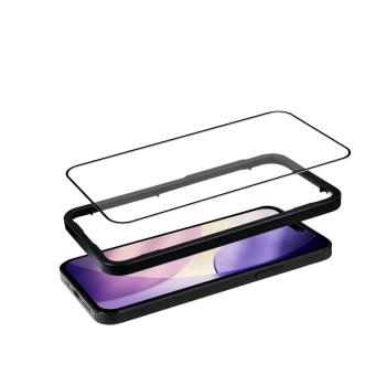 Crong 3D Armour Glass - Szkło hartowane iPhone 17 + ramka instalacyjna
