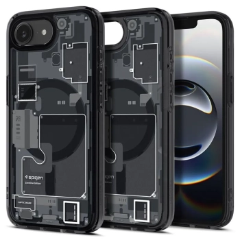 Spigen Ultra Hybrid Mag MagSafe - Etui do iPhone 16e (Zero One Black)