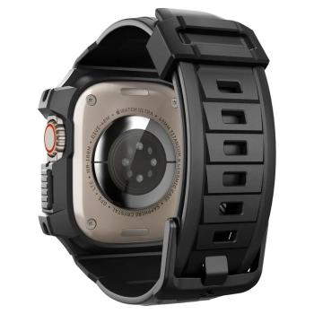 Spigen Rugged Armor Pro - Pasek z obudową do Apple Watch Ultra 49 mm (Czarny)