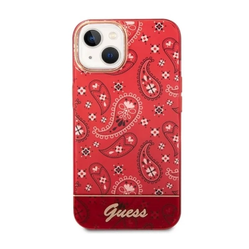 Guess Bandana Paisley - Etui iPhone 14 Plus (czerwony)