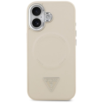 Guess Triangle Logo MagSafe - Etui iPhone 17 (beżowy)