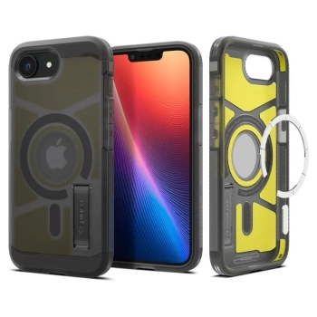 Spigen Tough Armor Mag MagSafe - Etui do iPhone 16e (Frost Black)