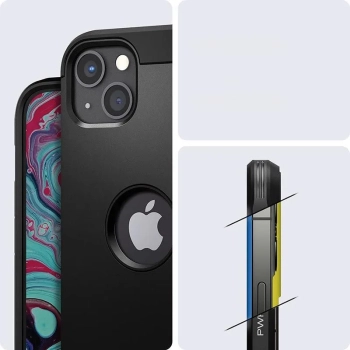 Spigen Tough Armor - Etui do iPhone 13 (Czarny)