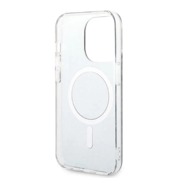 Guess Bundle Pack MagSafe 4G - Zestaw etui + ładowarka MagSafe iPhone 14 Pro Max (czarny/złoty)