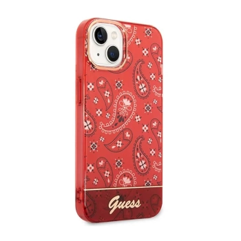 Guess Bandana Paisley - Etui iPhone 14 Plus (czerwony)