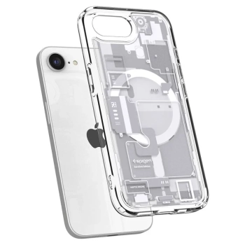 Spigen Ultra Hybrid Mag MagSafe - Etui do iPhone 16e (Zero One White)