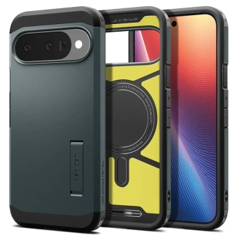 Spigen Tough Armor Mag MagSafe - Etui do Google Pixel 10 / 10 Pro (Abyss Green)