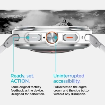Spigen Modern Fit Band - Bransoleta do Samsung Galaxy Watch Ultra 47 mm (Srebrny)