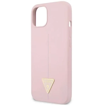 Guess Silicone Triangle Logo - Etui iPhone 13 mini (liliowy)
