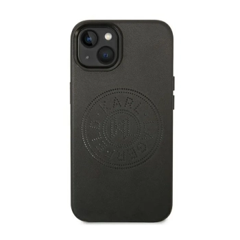 Karl Lagerfeld Leather Perforated Logo Case - Etui iPhone 14 Plus (czarny)