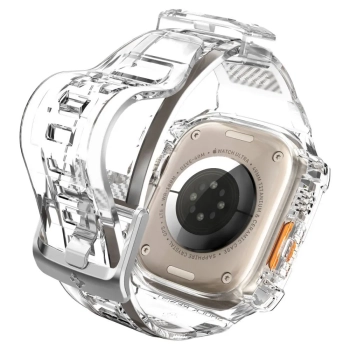 Spigen Rugged Armor Pro - Pasek z obudową do Apple Watch Ultra 49 mm (Przezroczysty)