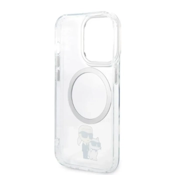 Karl Lagerfeld IML NFT Karl & Choupette Magsafe - Etui iPhone 14 Pro (przezroczysty)