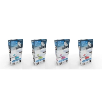 Grundig - Składana lampka biurowa LED 15cm (pomarańczowy)