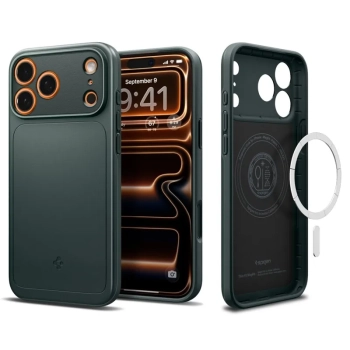 Spigen Thin Fit Mag MagSafe - Etui do iPhone 17 Pro (Abyss Green)
