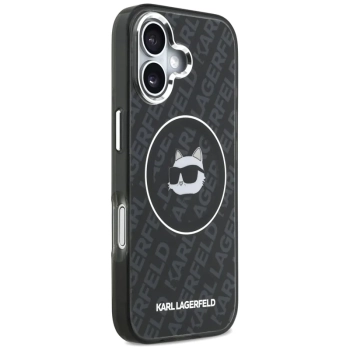Karl Lagerfeld IML Choupette Head Logo MagSafe - Etui iPhone 17 (czarny)