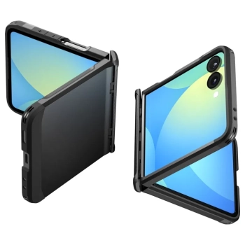 Spigen Slim Armor Pro Mag MagSafe - Etui do Samsung Galaxy Z Flip 7 (Black)