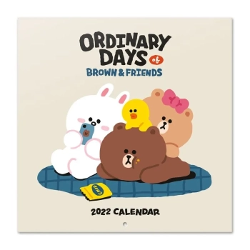 BT21 - Kalendarz ścienny 2022 rok 30 x 30 cm