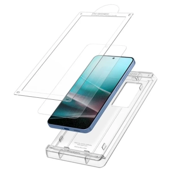 Spigen Elite Shield EZ Fit HD - Szkło hybrydowe do Samsung Galaxy S25 (Przezroczysty)