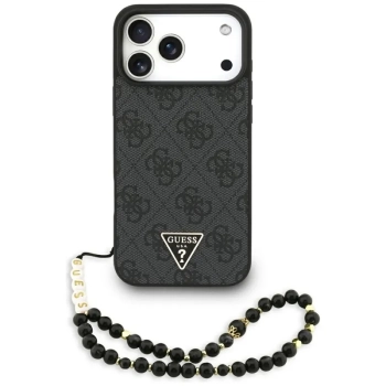 Guess 4G Strap Triangle Logo MagSafe - Etui do iPhone 17 Pro Max (czarny)