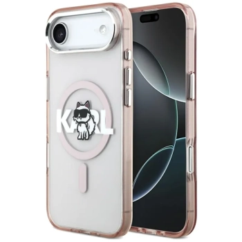 Karl Lagerfeld IML Choupette Sketch Logo MagSafe - Etui iPhone Air (różowy)
