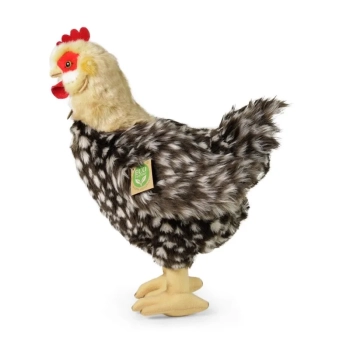 Rappa - Pluszowa realistyczna maskotka Kura z jajkiem stojąca 33 cm Eco-Friendly