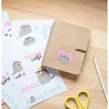 Pusheen - Zestaw 16 naklejek na laptopa / smartfona z kolekcji Foodie