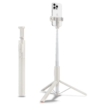 Spigen S541W Bluetooth Selfie Stick Tripod - Statyw na smartfon / uchwyt selfie stick (Dune Beige)