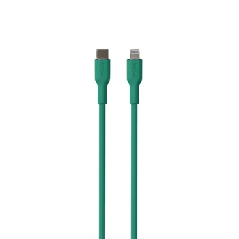 PURO ICON Soft Cable - Kabel USB-C do Lightning certyfikat MFi 1.5 m (Jade)