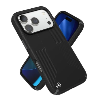 Speck Presidio2 Grip MagSafe - Etui iPhone 17 Pro (Black / Slate Grey / White)