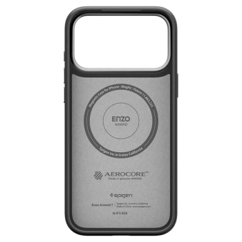 Spigen Enzo Aramid T Mag MagSafe - Etui do iPhone 17 Pro (Black/Silver)