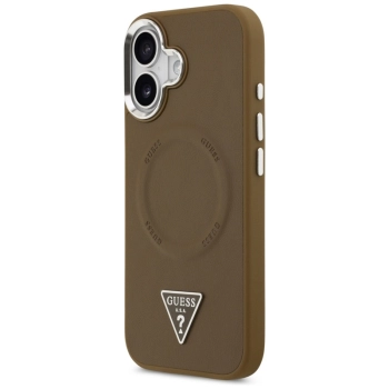 Guess Triangle Logo MagSafe - Etui iPhone 17 (brązowy)