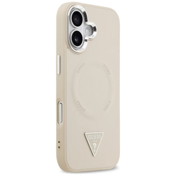 Guess Triangle Logo MagSafe - Etui iPhone 17 (beżowy)