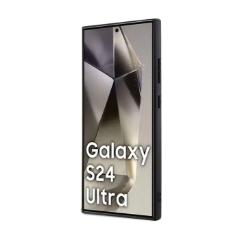 Karl Lagerfeld Fixed Glitter Ikonik Logo Metal Pin - Etui Samsung Galaxy S24 Ultra (srebrny)