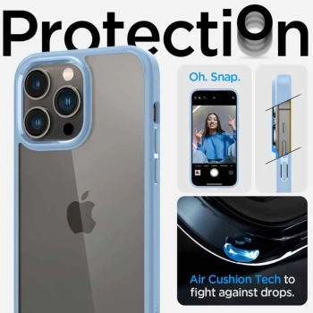 Spigen Ultra Hybrid -  Etui do iPhone 14 Pro (Niebieski)