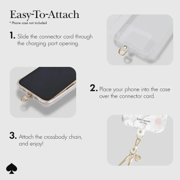Kate Spade New York Phone Crossbody - Łańcuszek na ramię do telefonu (Heart of Gold)
