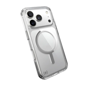 Speck Presidio Perfect Clear MagSafe - Etui iPhone 17 Pro (Clear / Silver)