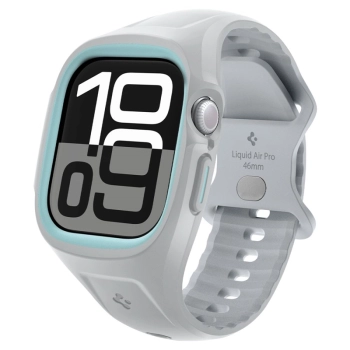 Spigen Liquid Air Pro - Pasek z obudową do Apple Watch 10 46 mm (Grey)