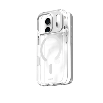 Moshi iGlaze MagSafe - Etui iPhone 17 Pro (Luna Silver)