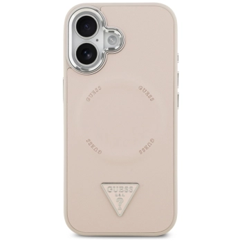 Guess Triangle Logo MagSafe - Etui iPhone 17 (różowy)
