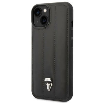 Karl Lagerfeld Quilted Puffy Ikonik Pin - Etui do iPhone 14  (Czarny)