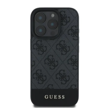 Guess 4G Bottom Stripe - Etui iPhone 16 Pro (szary)