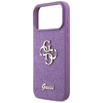 Guess Fixed Glitter Big 4G - Etui iPhone 17 Pro Max (liliowy)
