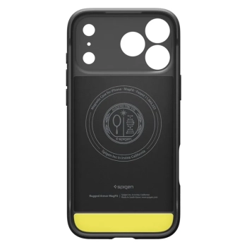 Spigen Rugged Armor Mag MagSafe - Etui do iPhone 17 Pro Max (Matte Black)