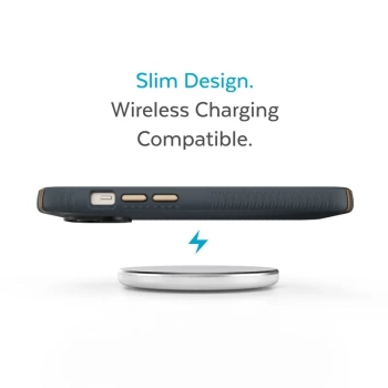 Speck Presidio2 Grip - Antypoślizgowe etui iPhone 15 Plus / 14 Plus (Charcoal / Cool Bronze / Slate)